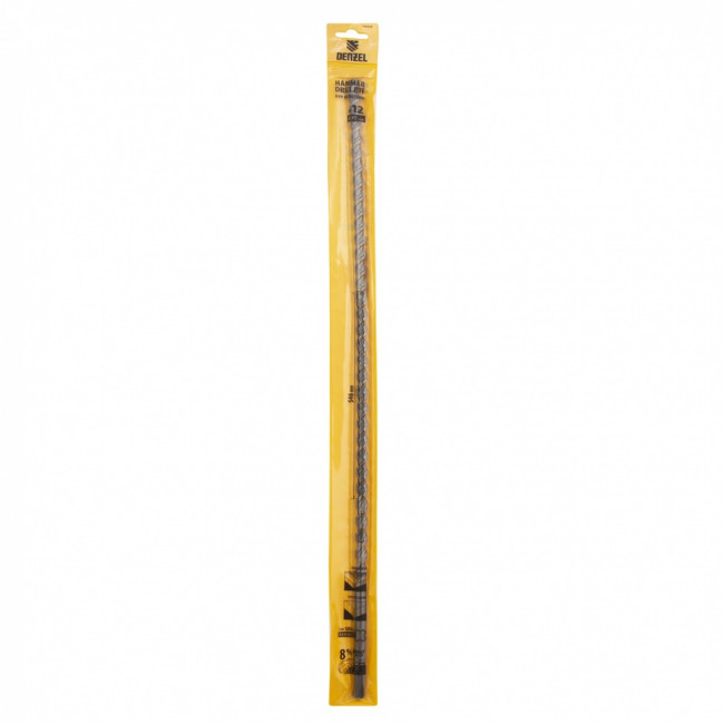 Бур по бетону, двойная спираль, три пылеотводящие кромки, 12 x 600 мм DENZEL ( 705028 ) Бур по бетону, двойная спираль, три пылеотводящие кромки, 12 x 600 мм DENZEL ( 705028 )