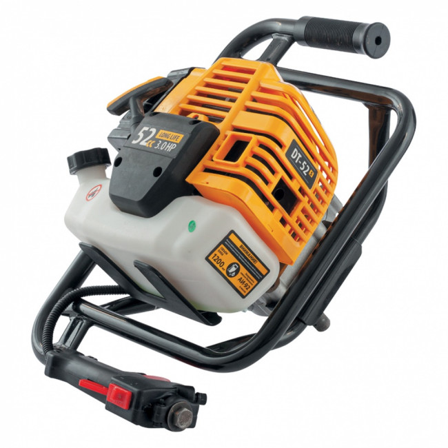 Мотобур DX-52, объём двигателя 52 см3, соединение 20 мм, без шнека Denzel ( 56001 )