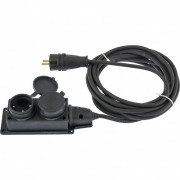 Удлинитель электрический силовой, 10 м, 2 розетки, КГ 3 х 1.5 мм, 16 А, тип УХЗ-16, Россия Denzel Удлинитель электрический силовой, 10 м, 2 розетки, КГ 3 х 1.5 мм, 16 А, тип УХЗ-16, Россия Denzel