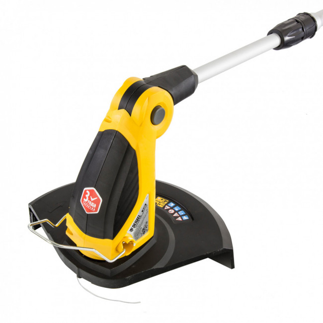Триммер электрический TE-650, 650 Вт, 330 мм, катушка автоматическая, телескопическая штанга, регулировка угла наклона Denzel Триммер электрический TE-650, 650 Вт, 330 мм, катушка автоматическая, телескопическая штанга, регулировка угла наклона Denzel