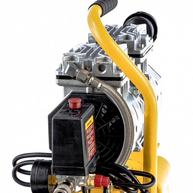 Компрессор DLS650/10 безмаслянный малошумный 650 Вт, 120 л/мин, ресивер 10 л Denzel