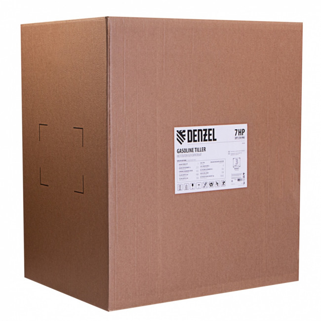 Мотоблок DPT-370-PRO, 7 л.с, ременное сцепление, ширина 90 см, глубина 35 см, фрез 3 х 4, ШОМ, передачи 4В/2Н Denzel ( 56404 )