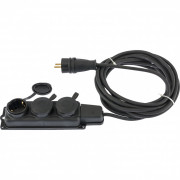 Удлинитель электрический силовой, 10 м, 3 х 1.5 мм, 16 А, тип УХЗ-16, Россия Denzel Удлинитель электрический силовой, 10 м, 3 х 1.5 мм, 16 А, тип УХЗ-16, Россия Denzel