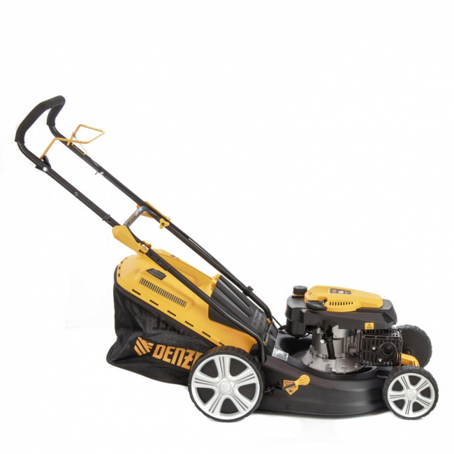 Газонокосилка бензиновая GLD-460, 146 куб.см, ширина 46 см, ручная, 7 уровней, травосборник 50 л Denzel Газонокосилка бензиновая GLD-460, 146 куб.см, ширина 46 см, ручная, 7 уровней, травосборник 50 л Denzel