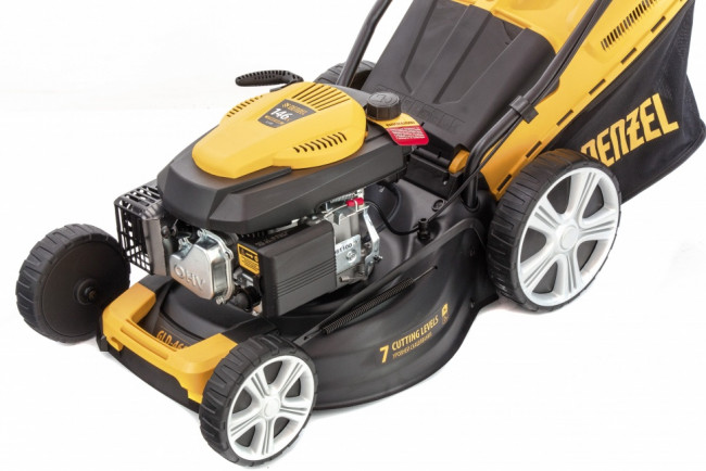 Газонокосилка бензиновая GLD-460, 146 куб.см, ширина 46 см, ручная, 7 уровней, травосборник 50 л Denzel Газонокосилка бензиновая GLD-460, 146 куб.см, ширина 46 см, ручная, 7 уровней, травосборник 50 л Denzel