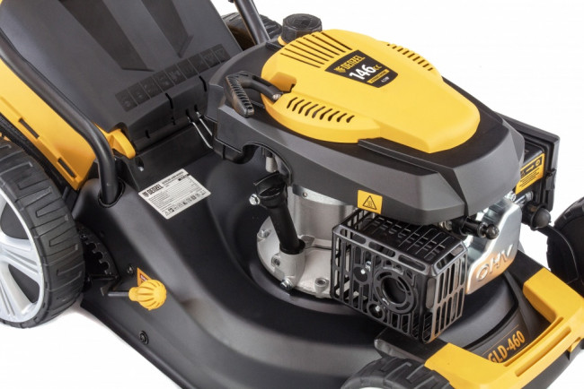 Газонокосилка бензиновая GLD-460, 146 куб.см, ширина 46 см, ручная, 7 уровней, травосборник 50 л Denzel Газонокосилка бензиновая GLD-460, 146 куб.см, ширина 46 см, ручная, 7 уровней, травосборник 50 л Denzel