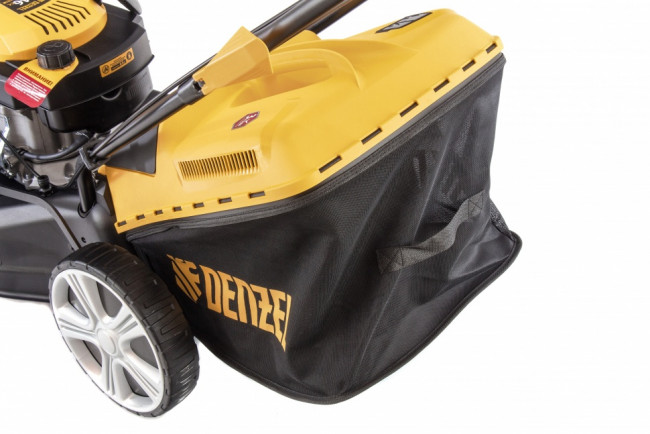 Газонокосилка бензиновая GLD-460, 146 куб.см, ширина 46 см, ручная, 7 уровней, травосборник 50 л Denzel Газонокосилка бензиновая GLD-460, 146 куб.см, ширина 46 см, ручная, 7 уровней, травосборник 50 л Denzel