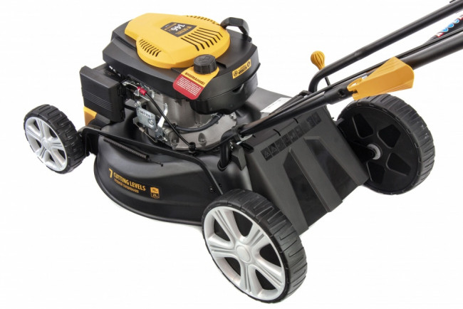 Газонокосилка бензиновая GLD-460, 146 куб.см, ширина 46 см, ручная, 7 уровней, травосборник 50 л Denzel Газонокосилка бензиновая GLD-460, 146 куб.см, ширина 46 см, ручная, 7 уровней, травосборник 50 л Denzel
