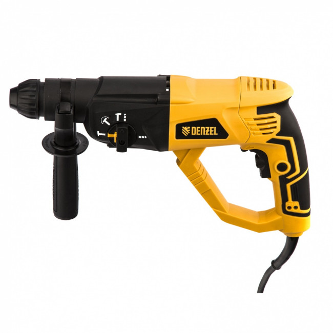 Перфоратор электрический RH-1050-26, SDS-plus, 1050 Вт, 3.2 Дж, 3 плюс 1 режим Denzel Перфоратор электрический RH-1050-26, SDS-plus, 1050 Вт, 3.2 Дж, 3 плюс 1 режим Denzel