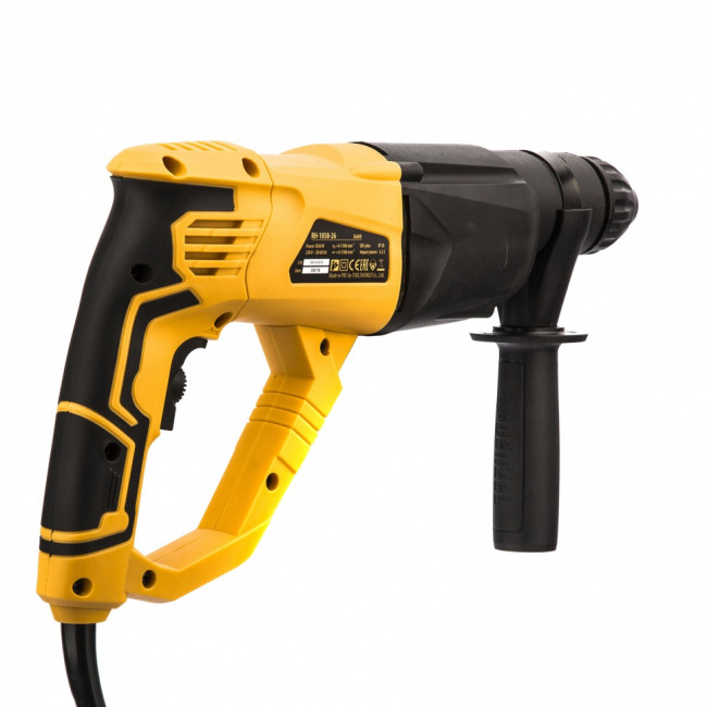 Перфоратор электрический RH-1050-26, SDS-plus, 1050 Вт, 3.2 Дж, 3 плюс 1 режим Denzel Перфоратор электрический RH-1050-26, SDS-plus, 1050 Вт, 3.2 Дж, 3 плюс 1 режим Denzel