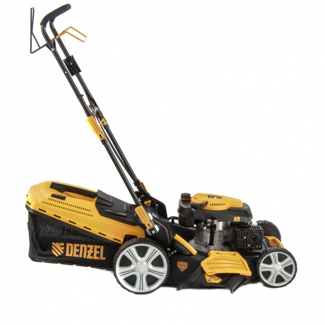 Газонокосилка бензиновая GLD-520SP, 196 куб.см, ширина 52 см, привод, 7 уровней,травосборник 60 л Denzel Газонокосилка бензиновая GLD-520SP, 196 куб.см, ширина 52 см, привод, 7 уровней,травосборник 60 л Denzel