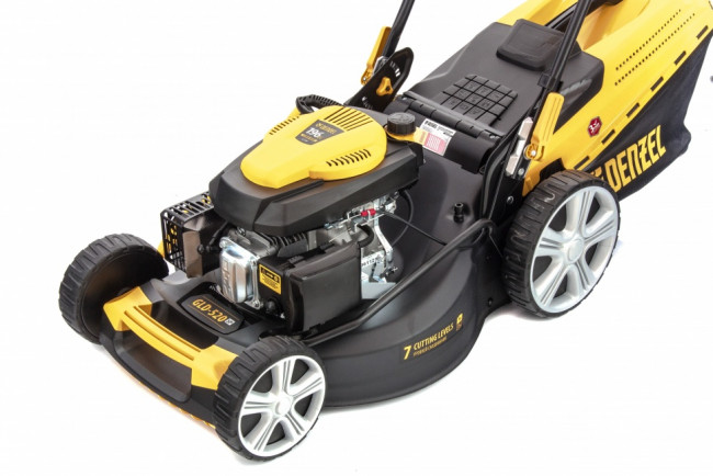 Газонокосилка бензиновая GLD-520SP, 196 куб.см, ширина 52 см, привод, 7 уровней,травосборник 60 л Denzel Газонокосилка бензиновая GLD-520SP, 196 куб.см, ширина 52 см, привод, 7 уровней,травосборник 60 л Denzel