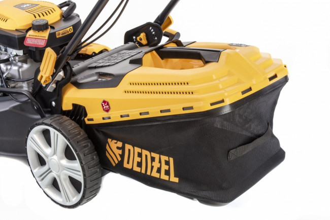 Газонокосилка бензиновая GLD-520SP, 196 куб.см, ширина 52 см, привод, 7 уровней,травосборник 60 л Denzel Газонокосилка бензиновая GLD-520SP, 196 куб.см, ширина 52 см, привод, 7 уровней,травосборник 60 л Denzel