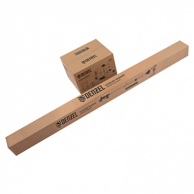 Триммер бензиновый DGT 430, 43 см3, 2.5 л. с, неразъемная штанга, состоит из 2 частей Denzel Триммер бензиновый DGT 430, 43 см3, 2.5 л. с, неразъемная штанга, состоит из 2 частей Denzel