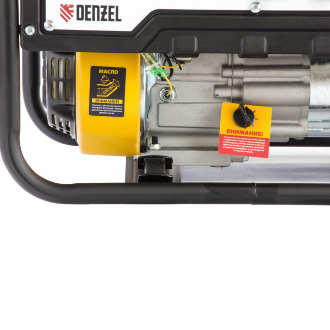 Генератор бензиновый PS 33, 3.3 кВт, 230 В, 15 л, ручной стартер Denzel Генератор бензиновый PS 33, 3.3 кВт, 230 В, 15 л, ручной стартер Denzel