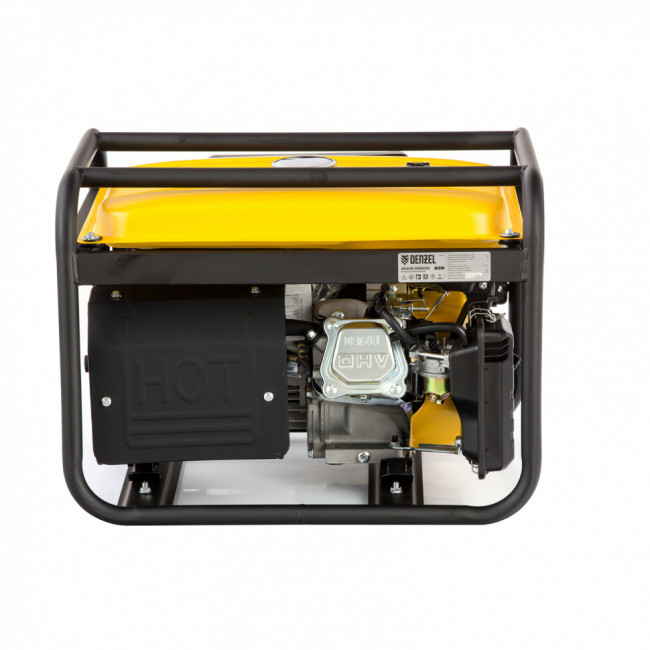 Генератор бензиновый PS 33, 3.3 кВт, 230 В, 15 л, ручной стартер Denzel Генератор бензиновый PS 33, 3.3 кВт, 230 В, 15 л, ручной стартер Denzel