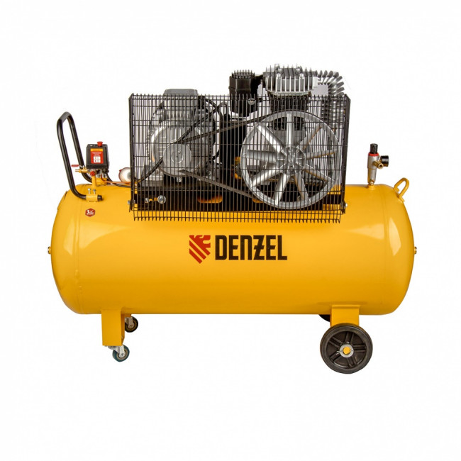 Компрессор DR5500/300, масляный ременный, 10 бар, производительность 850 л/м, мощность 5.5 кВт Denzel Компрессор DR5500/300, масляный ременный, 10 бар, производительность 850 л/м, мощность 5.5 кВт Denzel