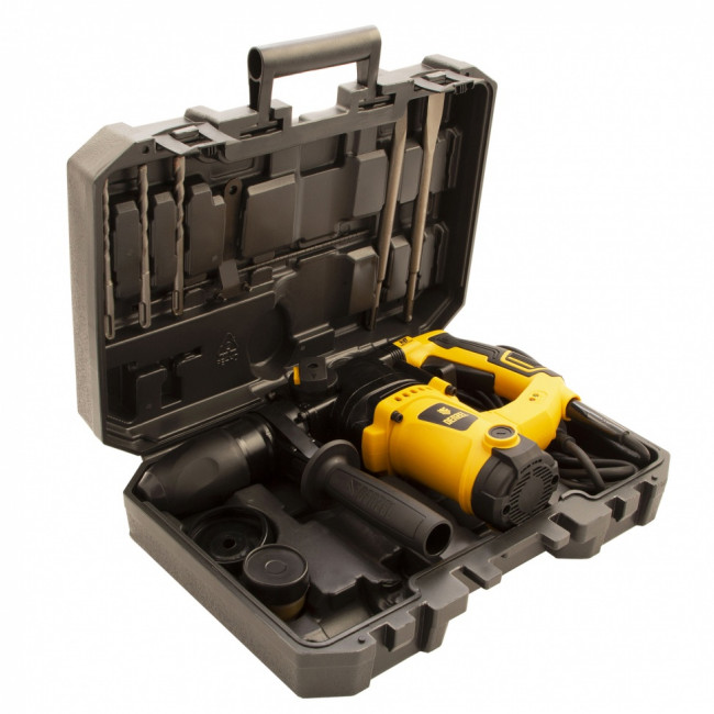 Перфоратор электрический RHV-1100-26, SDS-plus, 1100 Вт, 4 Дж, 3 режима Denzel Перфоратор электрический RHV-1100-26, SDS-plus, 1100 Вт, 4 Дж, 3 режима Denzel