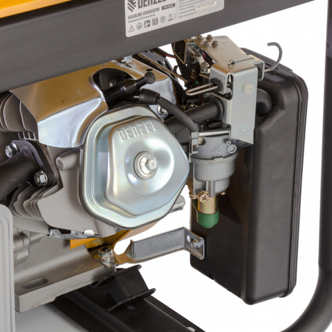 Генератор бензиновый PS 70 EA, 7.0 кВт, 230 В, 25 л, коннектор автоматики, электростартер Denzel