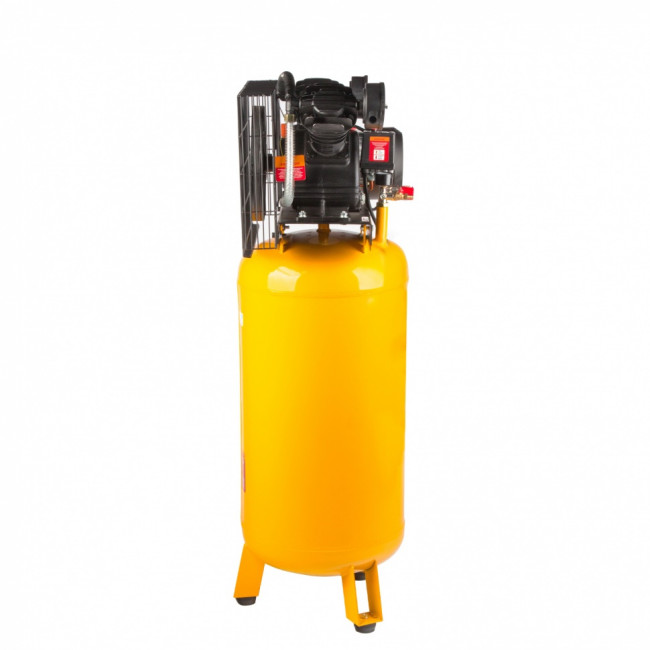 Компрессор DRV2200/100V, масляный ременный, с вертикальным ресивером, 10 бар, производительность 440 л/м, мощность 2.2 кВт Denzel