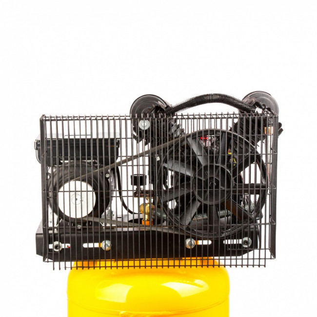 Компрессор DRV2200/100V, масляный ременный, с вертикальным ресивером, 10 бар, производительность 440 л/м, мощность 2.2 кВт Denzel