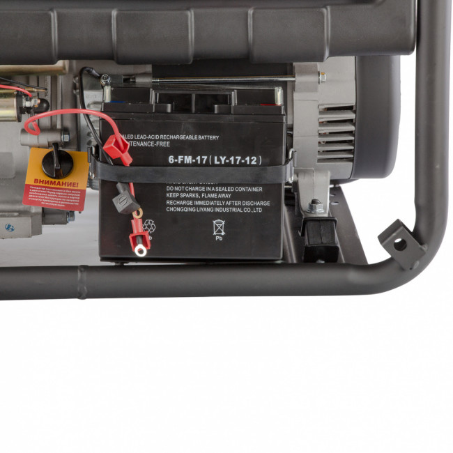 Генератор бензиновый PS 80 E-3, 6.6 кВт, 400 В, 25 л, электростартер Denzel Генератор бензиновый PS 80 E-3, 6.6 кВт, 400 В, 25 л, электростартер Denzel