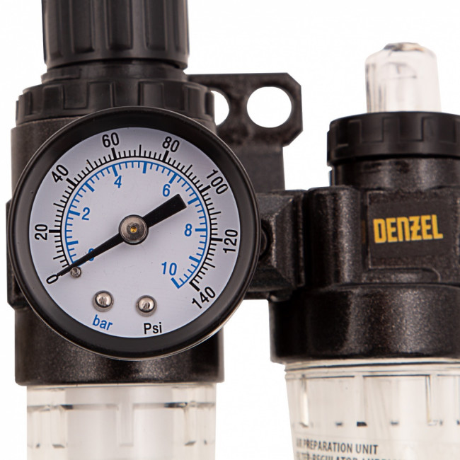 Блок подготовки воздуха регулятор-фильтр-лубрикатор FLR1500, 10 бар, 1500 л/мин, 1/4" Denzel ( 57469 ) Блок подготовки воздуха регулятор-фильтр-лубрикатор FLR1500, 10 бар, 1500 л/мин, 1/4" Denzel ( 57469 )