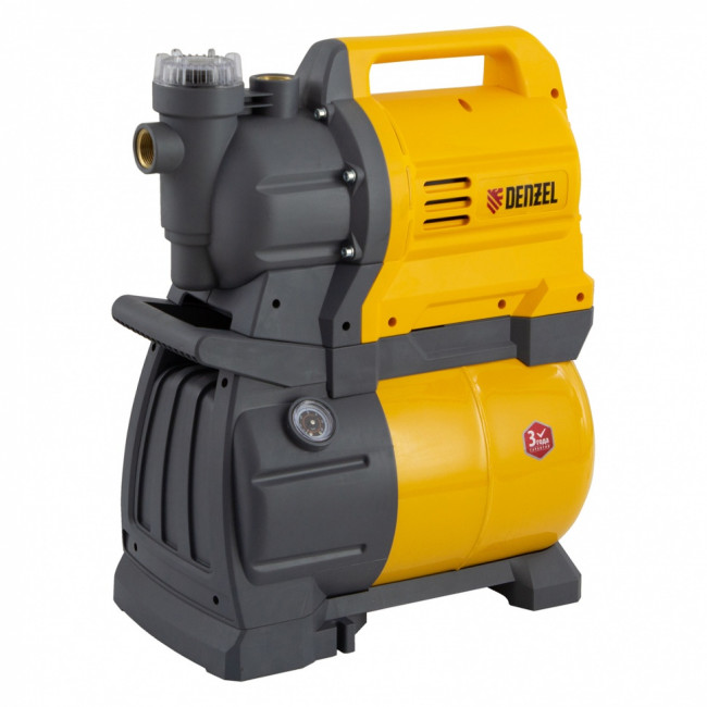 Насосная станция PSХ1300, Х-Pro, 1300 Вт, 4500 л/ч, ресивер 24 л, подъем 48 м Denzel Насосная станция PSХ1300, Х-Pro, 1300 Вт, 4500 л/ч, ресивер 24 л, подъем 48 м Denzel