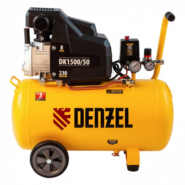 Компрессор воздушный DK1500/50, Х-PRO 1.5 кВт, 230 л/мин, 50 л Denzel