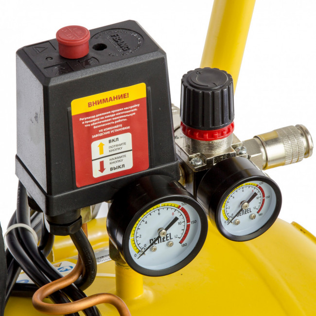 Компрессор воздушный DK1800/50, Х-PRO 1.8 кВт, 280л/мин, 50л Denzel