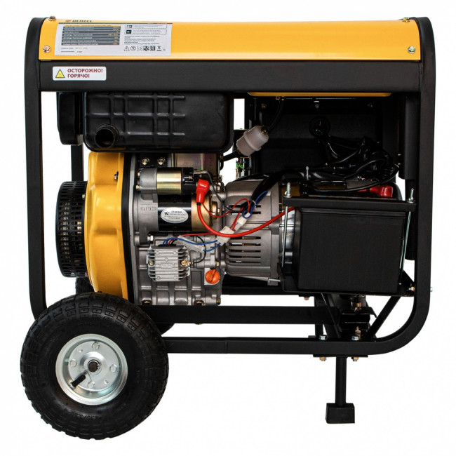 Генератор дизельный DD6300Е, 5.0 кВт, 220 В/50 Гц, 15 л, электростартер Denzel Генератор дизельный DD6300Е, 5.0 кВт, 220 В/50 Гц, 15 л, электростартер Denzel