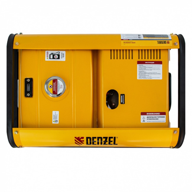 Генератор дизельный DD6300Е, 5.0 кВт, 220 В/50 Гц, 15 л, электростартер Denzel Генератор дизельный DD6300Е, 5.0 кВт, 220 В/50 Гц, 15 л, электростартер Denzel