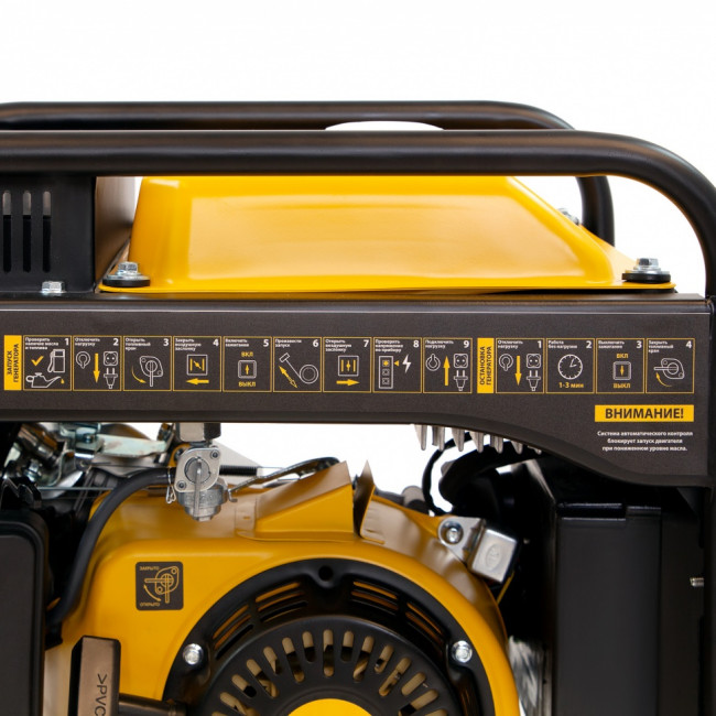 Генератор инверторный GT-2500iF, 2.5 кВт, 230 В, бак 5 л, открытый корпус, ручной старт Denzel ( 94704 )