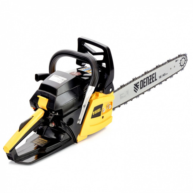Пила цепная бензиновая DGS-5218, шина 45 см, 52 см3, 3.5 л.с, шаг 0.325, паз 1.5 мм, 72 звена Denzel Пила цепная бензиновая DGS-5218, шина 45 см, 52 см3, 3.5 л.с, шаг 0.325, паз 1.5 мм, 72 звена Denzel