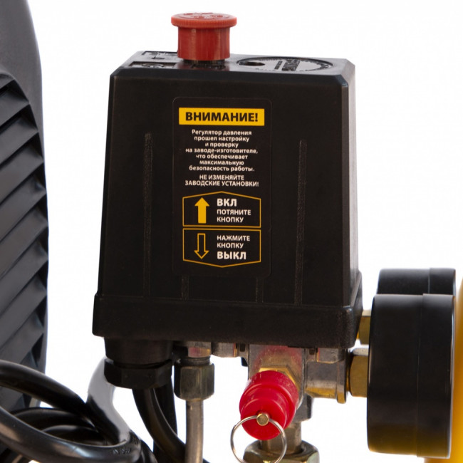 Компрессор воздушный DLC1300/24 безмасляный 1.3 кВт, 24 литра, 206 л/мин Denzel ( 58171 )