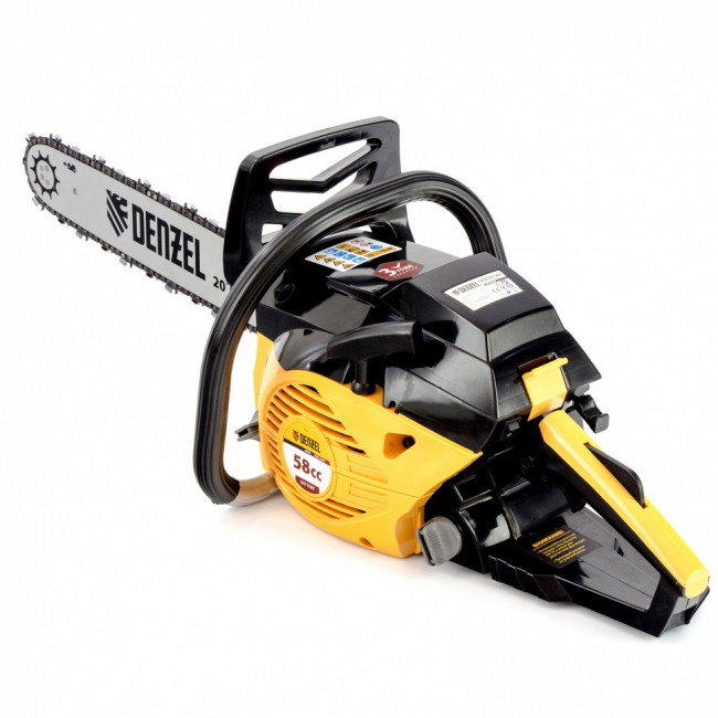 Пила цепная бензиновая DGS-5820, шина 50 см, 58 см3, 4.1 л.с, шаг 0.325, паз 1.5 мм, 76 звеньев Denzel Пила цепная бензиновая DGS-5820, шина 50 см, 58 см3, 4.1 л.с, шаг 0.325, паз 1.5 мм, 76 звеньев Denzel