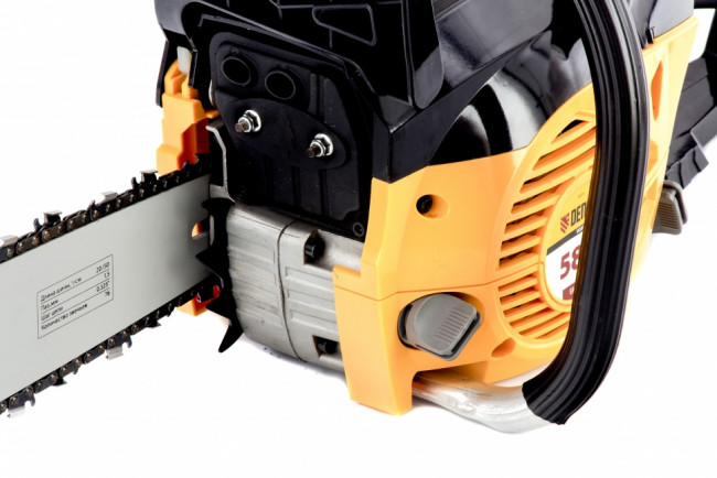 Пила цепная бензиновая DGS-5820, шина 50 см, 58 см3, 4.1 л.с, шаг 0.325, паз 1.5 мм, 76 звеньев Denzel Пила цепная бензиновая DGS-5820, шина 50 см, 58 см3, 4.1 л.с, шаг 0.325, паз 1.5 мм, 76 звеньев Denzel