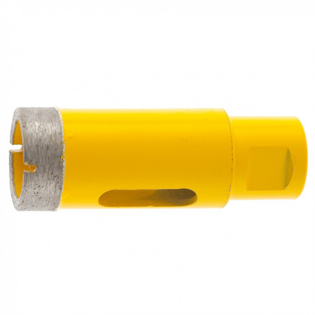 Сверло алмазное по керамограниту, 27 мм, мокрая резка, М14 Denzel Сверло алмазное по керамограниту, 27 мм, мокрая резка, М14 Denzel