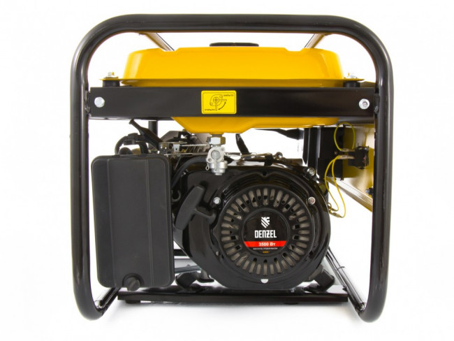 Генератор бензиновый GE 4000, 3,5 кВт, 220 В/50 Гц, 15 л, ручной старт Denzel, ( 94682 )