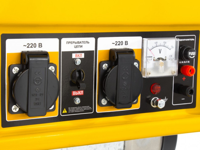 Генератор бензиновый GE 4000, 3,5 кВт, 220 В/50 Гц, 15 л, ручной старт Denzel, ( 94682 )