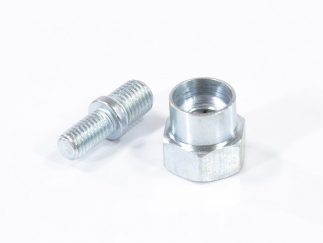 Катушка универсальная триммерная, гайка М8 х 1.25, гайка М10, винт М8-М10, левая резьба, шаг 1.25 мм Denzel Катушка универсальная триммерная, гайка М8 х 1.25, гайка М10, винт М8-М10, левая резьба, шаг 1.25 мм Denzel