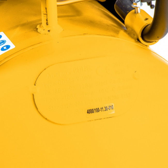 Компрессор DR4000/100, масляный ременный, 10 бар, производительность 690 л/м, мощность 4 кВт Denzel Компрессор DR4000/100, масляный ременный, 10 бар, производительность 690 л/м, мощность 4 кВт Denzel