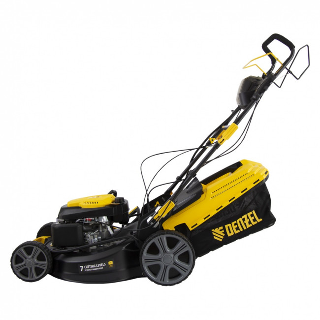 Газонокосилка бензиновая GLD-520SP-VE, 196 см3, ширина 52 см, привод, вариатор, электрический старт, 60 л Denzel ( 58806 )
