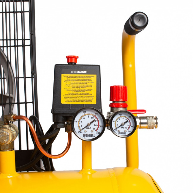 Компрессор воздушный BCI2300/100, ременный привод, 2.3 кВт, 100 литров, 400 л/мин Denzel ( 58114 ) Компрессор воздушный BCI2300/100, ременный привод, 2.3 кВт, 100 литров, 400 л/мин Denzel ( 58114 )