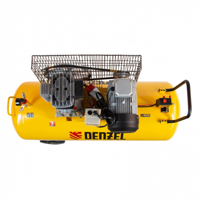 Компрессор воздушный BCI3000-T/200, ременный привод , 3.0 кВт, 200 литров, 530 л/мин Denzel ( 58119 )