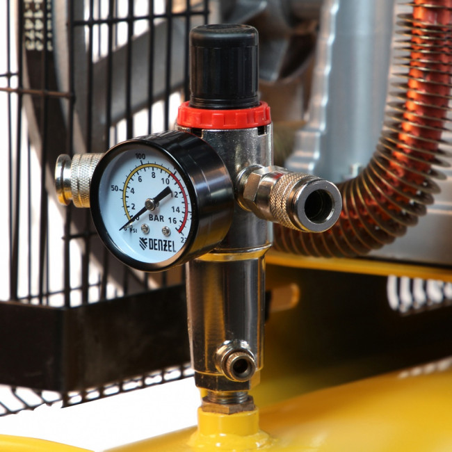 Компрессор воздушный, ременный привод BCI4000-T/100, 4.0 кВт, 100 литров, 690 л/мин Denzel ( 58123 ) Компрессор воздушный, ременный привод BCI4000-T/100, 4.0 кВт, 100 литров, 690 л/мин Denzel ( 58123 )