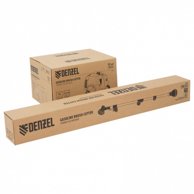 Триммер бензиновый DR-52S, 52 см3, разъемная штанга, состоит из 2 частей Denzel ( 96276 )