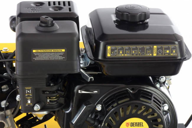 Мотоблок DPT-170, 7 л.с, ременное сцепление, ширина 85 см, глубина 35 см, фрез 3 х 3, ШОМ, передачи 2В/1Н Denzel