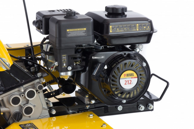 Мотоблок DPT-170, 7 л.с, ременное сцепление, ширина 85 см, глубина 35 см, фрез 3 х 3, ШОМ, передачи 2В/1Н Denzel