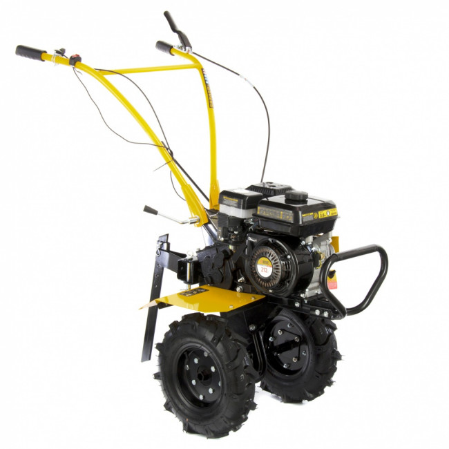 Мотоблок DPT-270, 7 л.с, ременное сцепление, ширина 85 см, глубина 35 см, фрез 3 х 4, ШОМ, передачи 2В/1Н Denzel